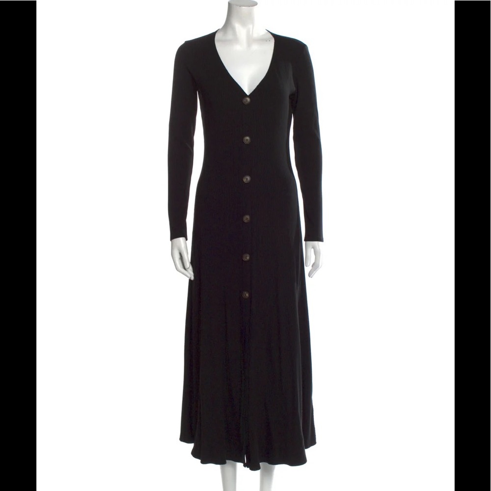 Reformation maxi button down dress
